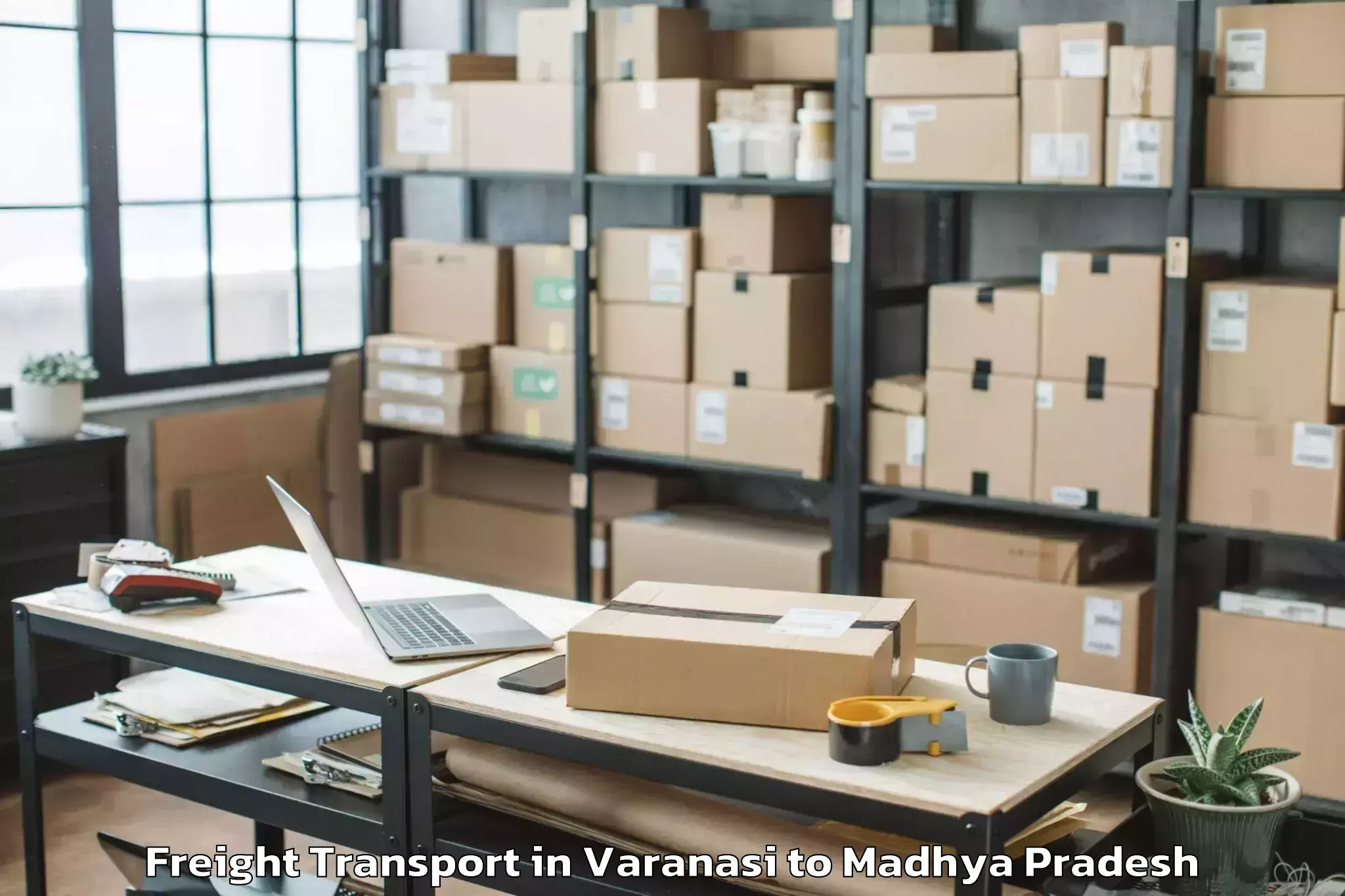 Trusted Varanasi to Mandav Freight Transport